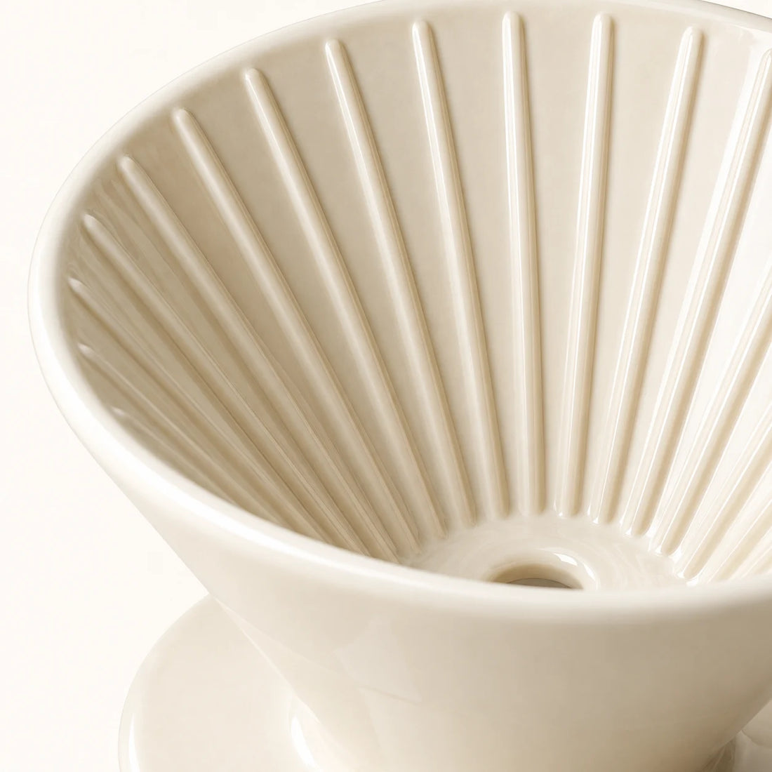 Ceramic Pour-Over Cone — detail view