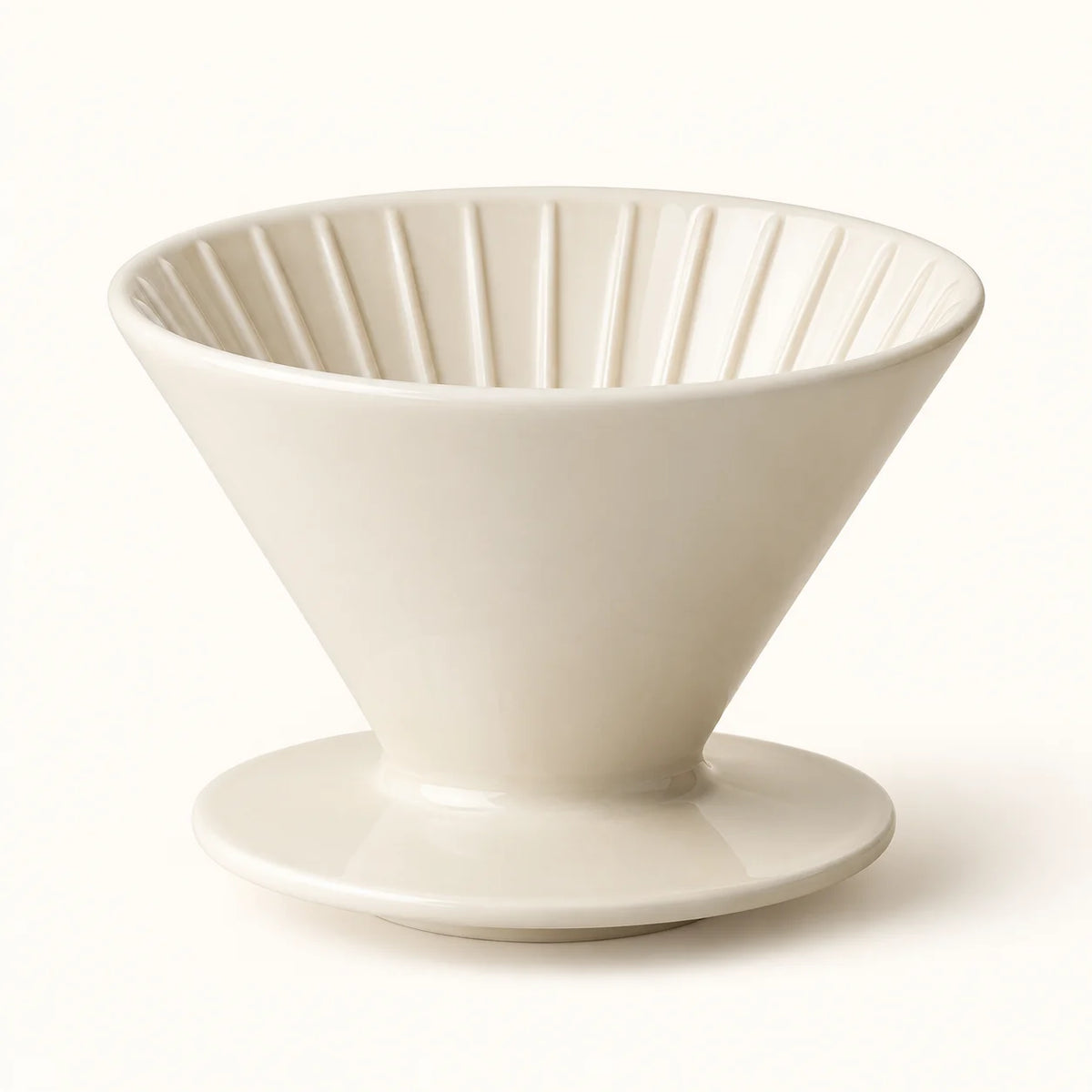 Ceramic Pour-Over Cone — hero view