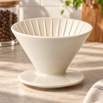 Ceramic Pour-Over Cone — lifestyle view