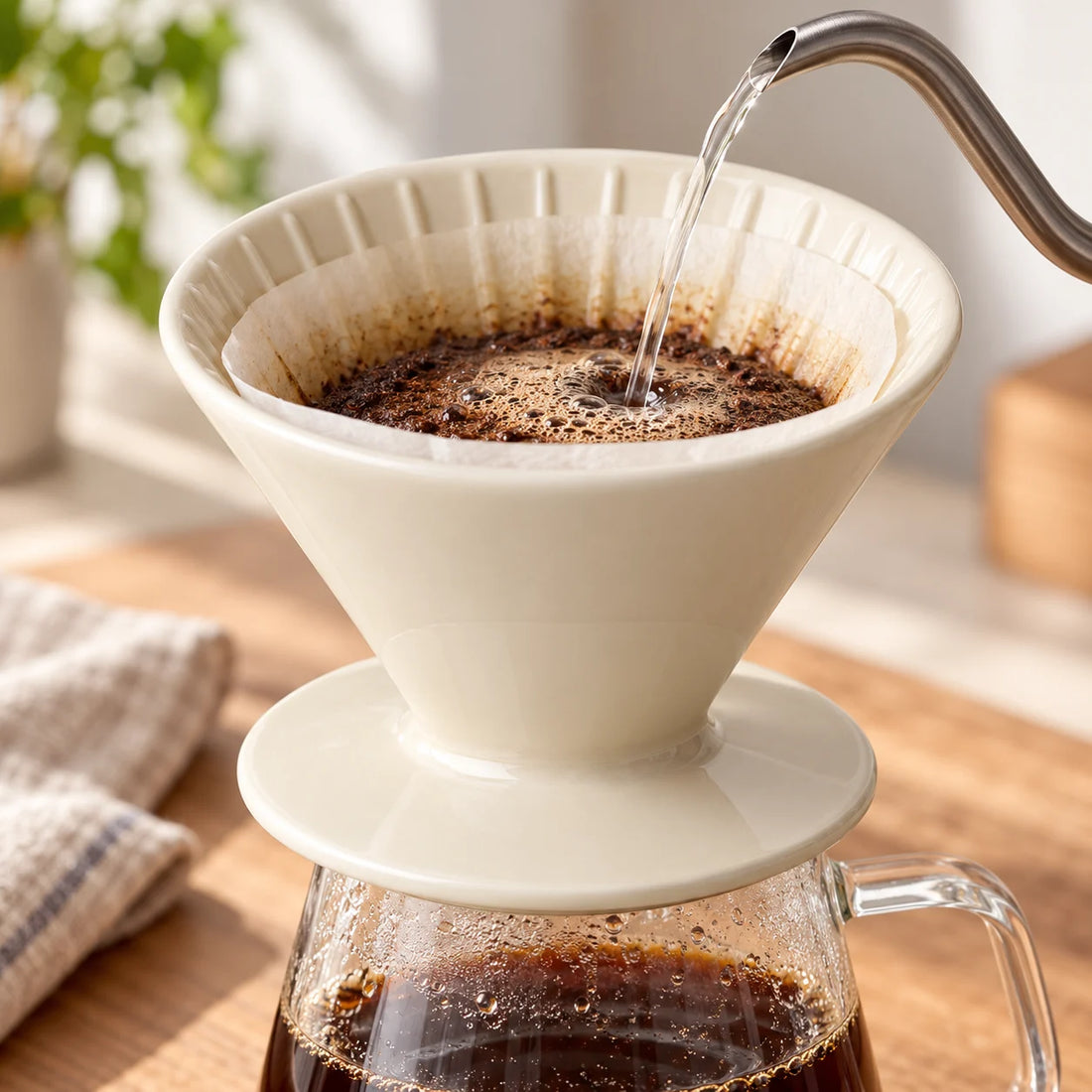 Ceramic Pour-Over Cone — feature view