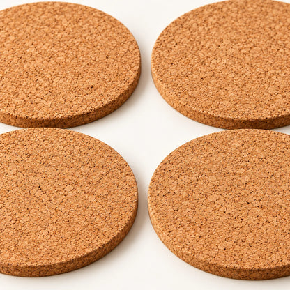 Cork Coaster Quartet — detail view