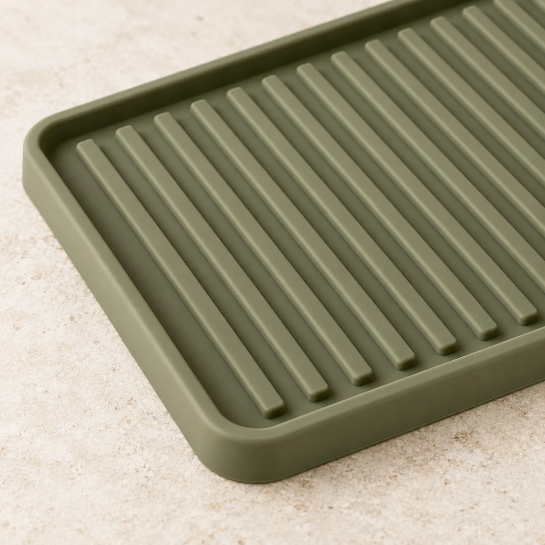 Ribbed Coffee Counter Mat — detail view