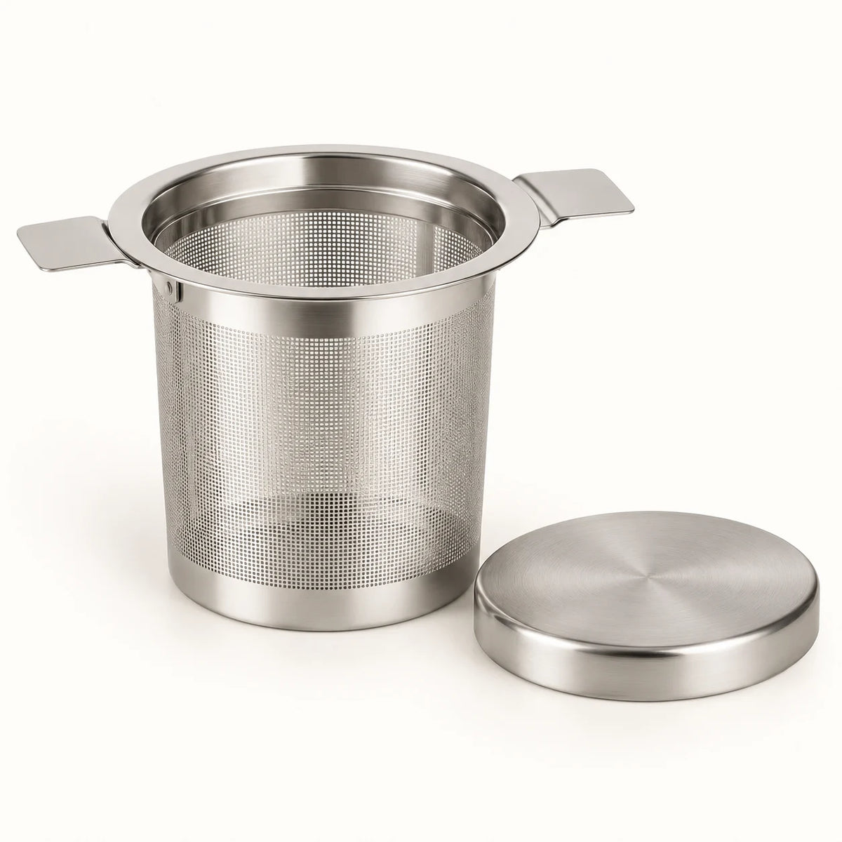 Tea Infuser Basket with Lid — hero view